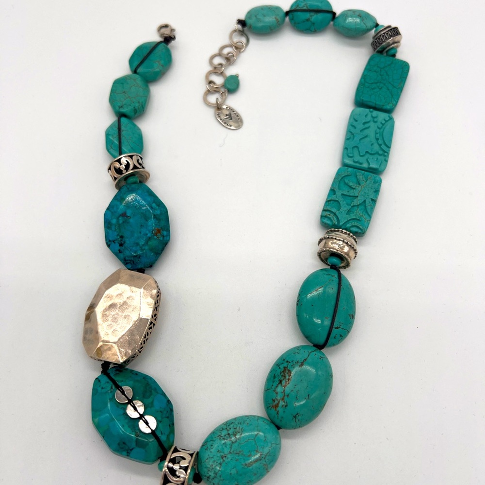 Silpada Turquoise Statement Beaded Necklace